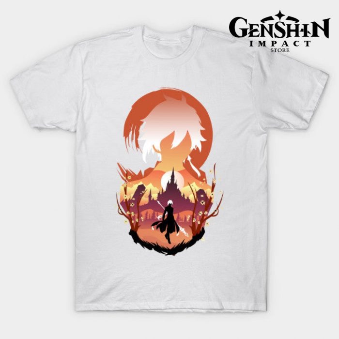 Genshin Zhongli T-Shirt White / S