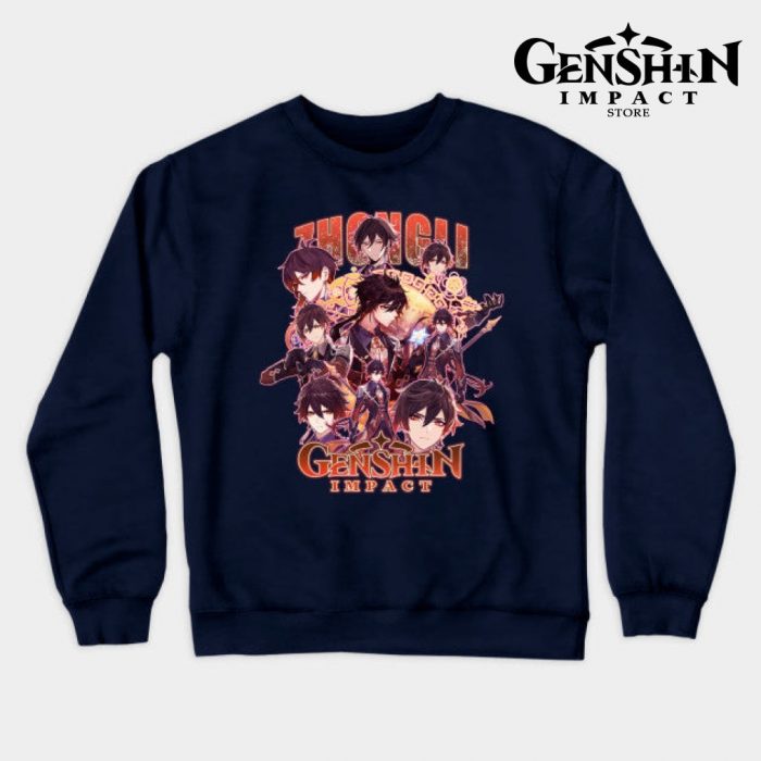 Zhongli Sweatshirt Navy Blue / S