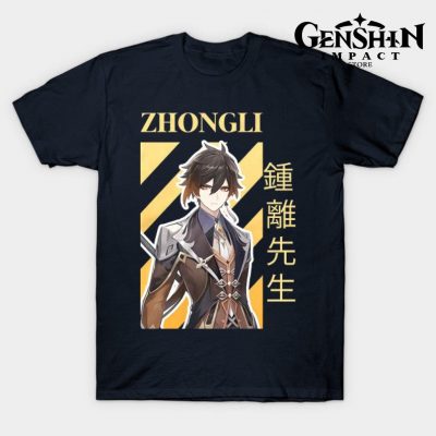 Zhongli T-Shirt Navy Blue / S