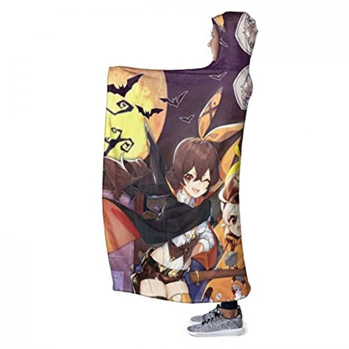 genshin impact hooded blanket 3d print thick blanket for kids teens adu 153 - Genshin Impact Store