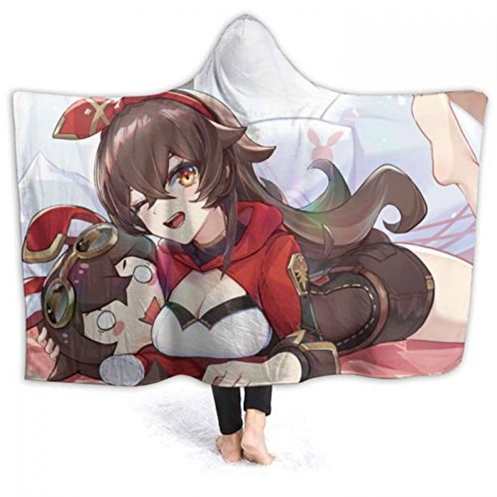 genshin impact hooded blanket 3d print thick blanket for kids teens adul 54 - Genshin Impact Store