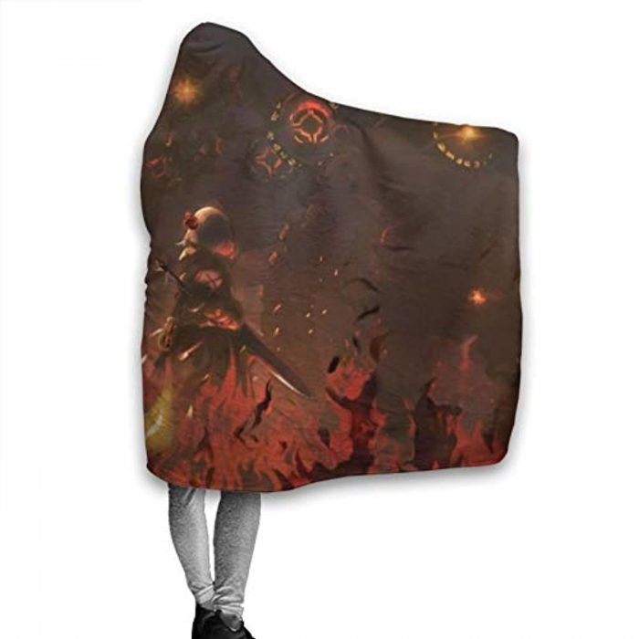 genshin impact hooded blanket 3d print thick blanket for kids teens adul 65 - Genshin Impact Store