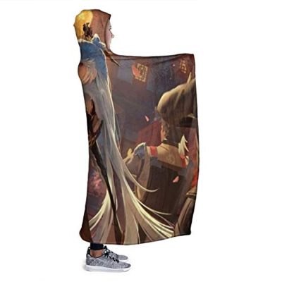 genshin impact hooded blanket 3d print thick blanket for kids teens adul 70 - Genshin Impact Store