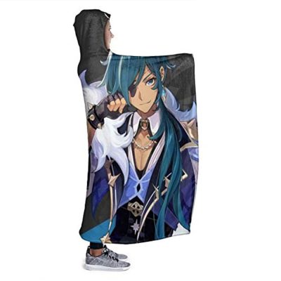 genshin impact hooded blanket kaeya cozy thick hooded blanket 2 - Genshin Impact Store