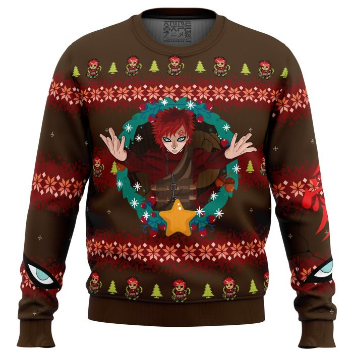 Gaara Naruto UgSpirited Away Poster Anime Shower Curtainly Christmas Sweater